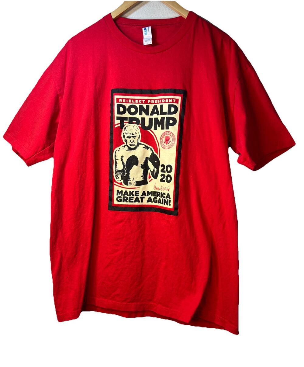 Donald Trump T Shirt Large Red President NYC 2016 2020 Elect Make America Great
